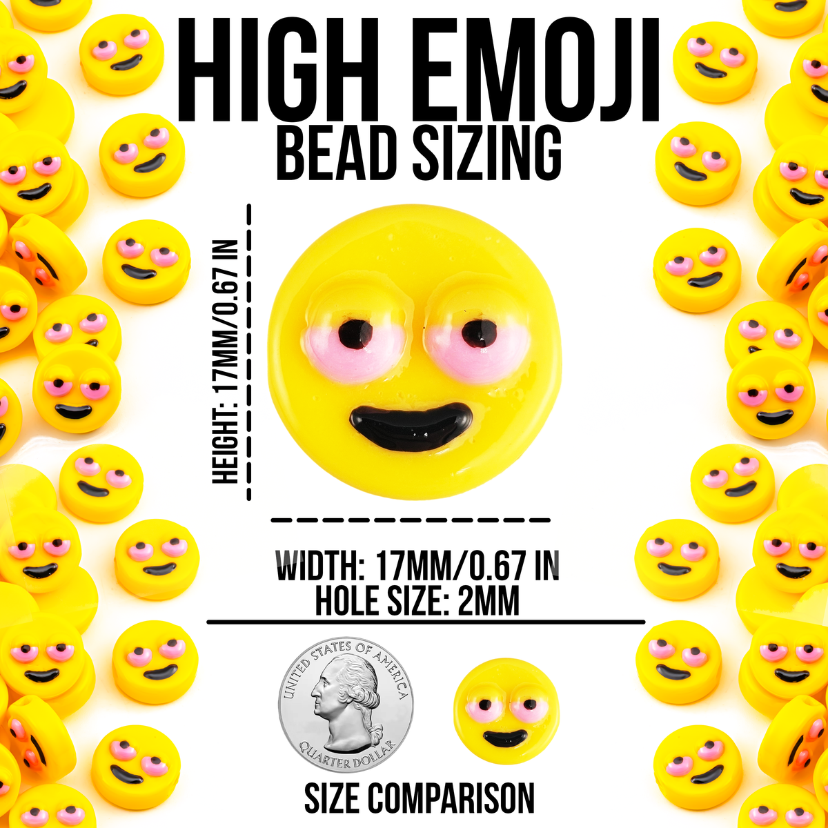 High Emoji Beads