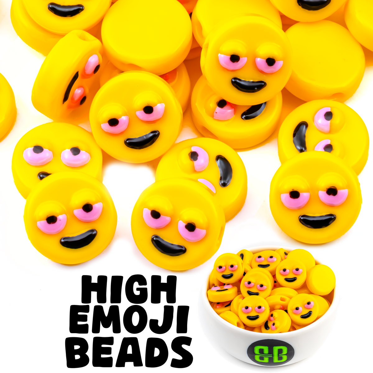 High Emoji Beads