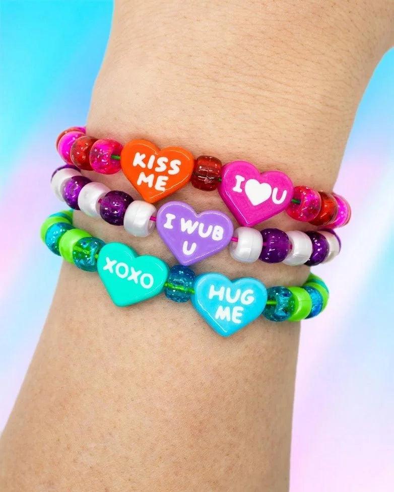 Valentines Day Candy Heart Beads