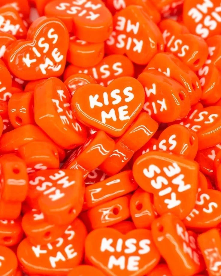 Valentines Day Candy Heart Beads