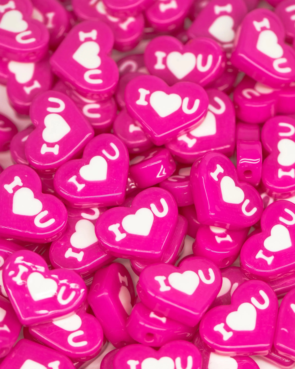 Valentines Day Candy Heart Beads