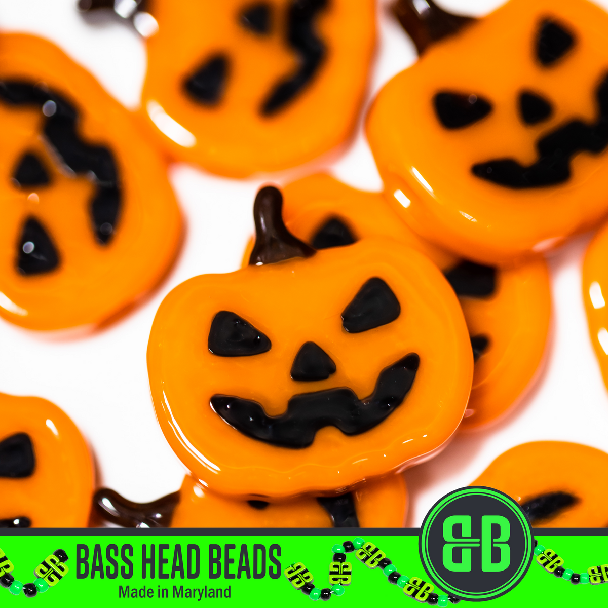 2D Jack-o-Lantern Beads