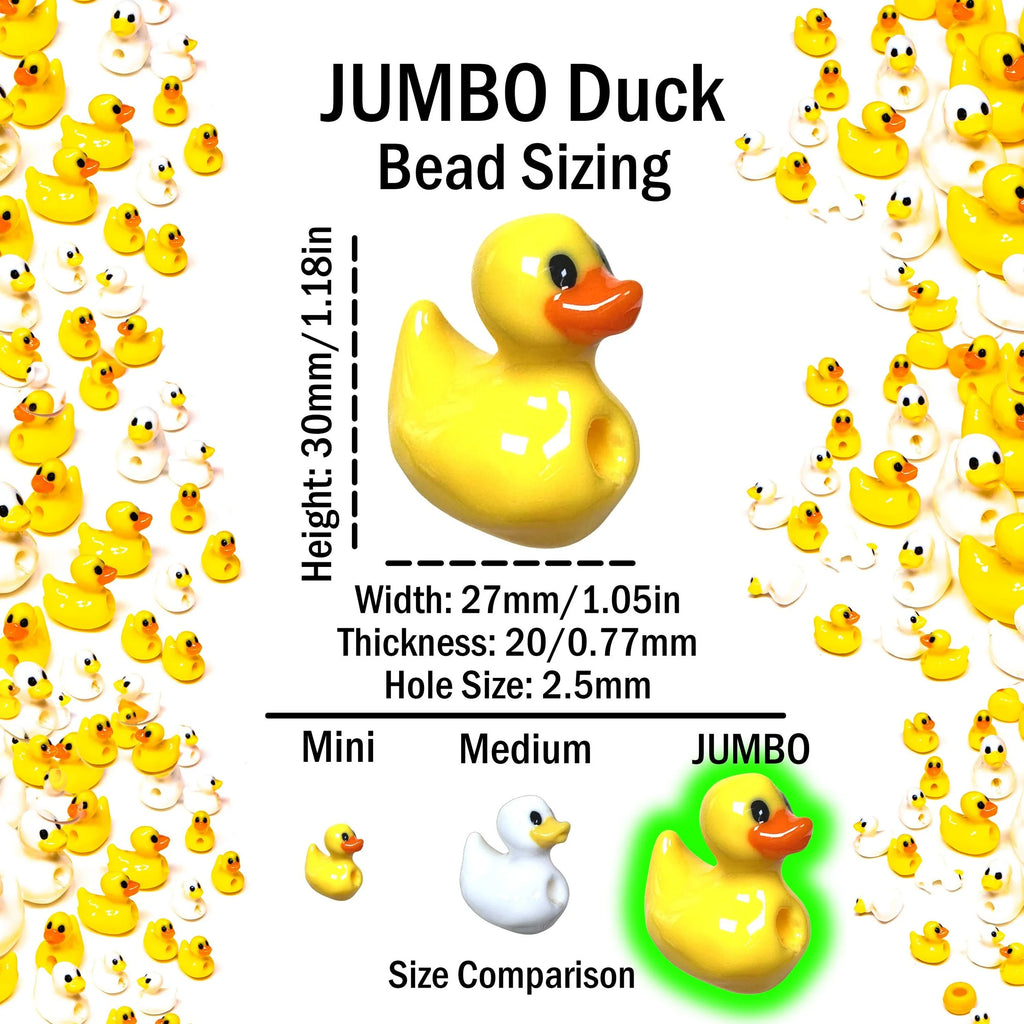Jumbo Rubber Ducky Beads