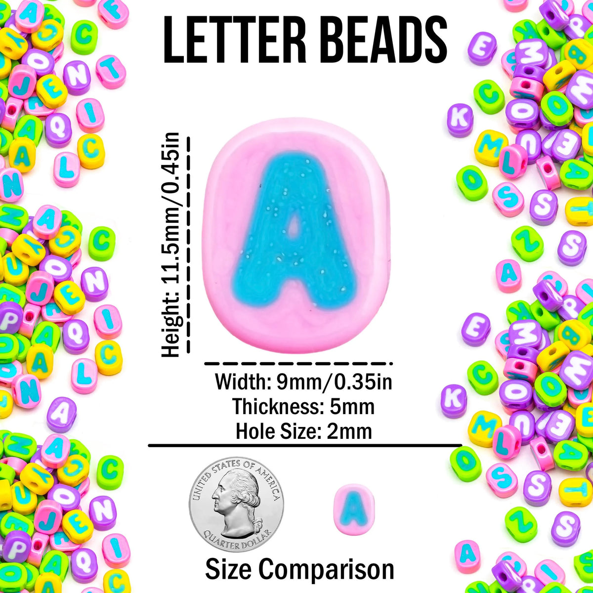 Pastel Alphabet Bead Soup