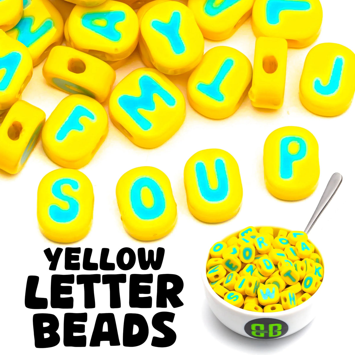 Pastel Alphabet Bead Soup
