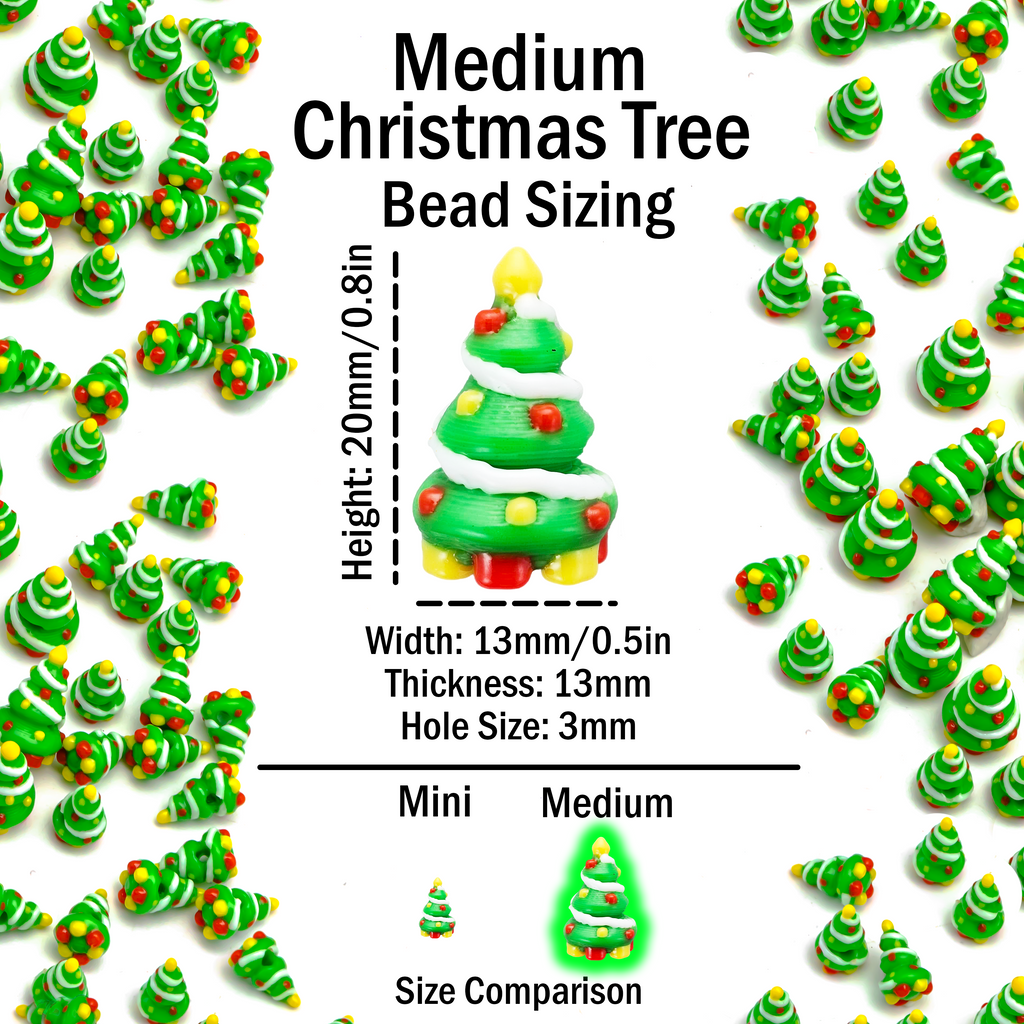 Mini Christmas Tree Beads