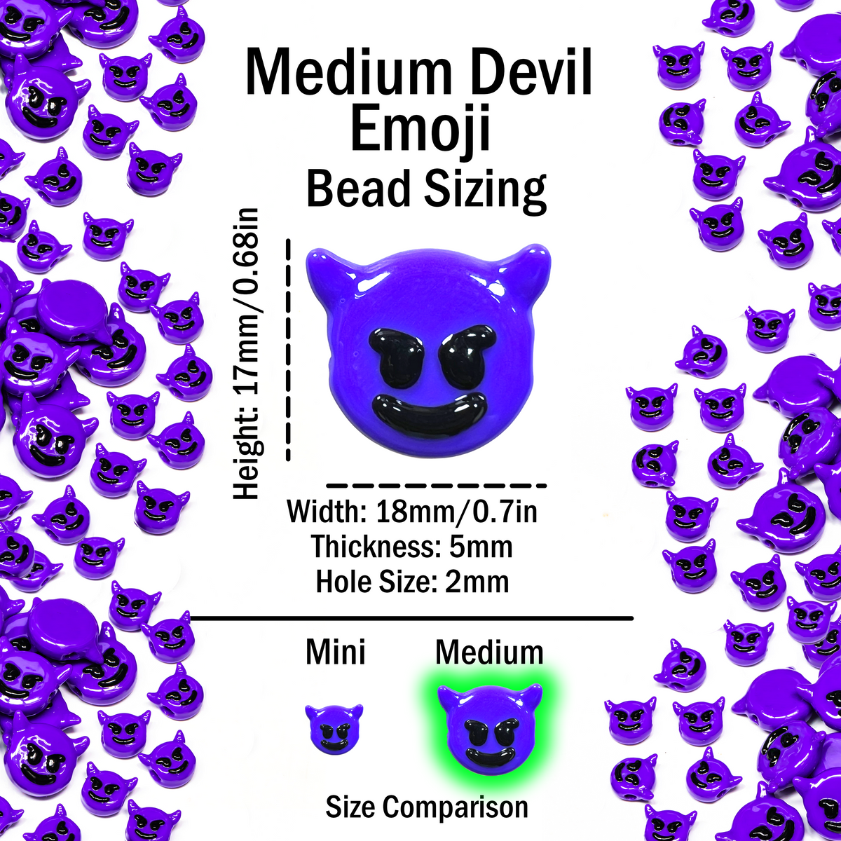 Devil Emoji Beads