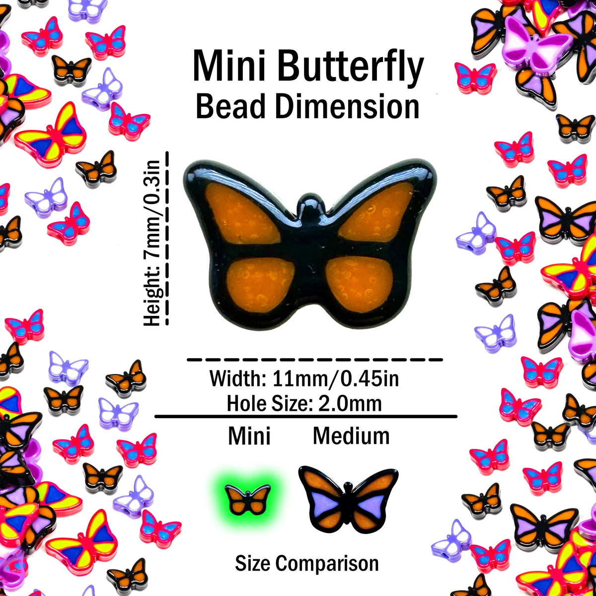 Mini Butterfly Beads