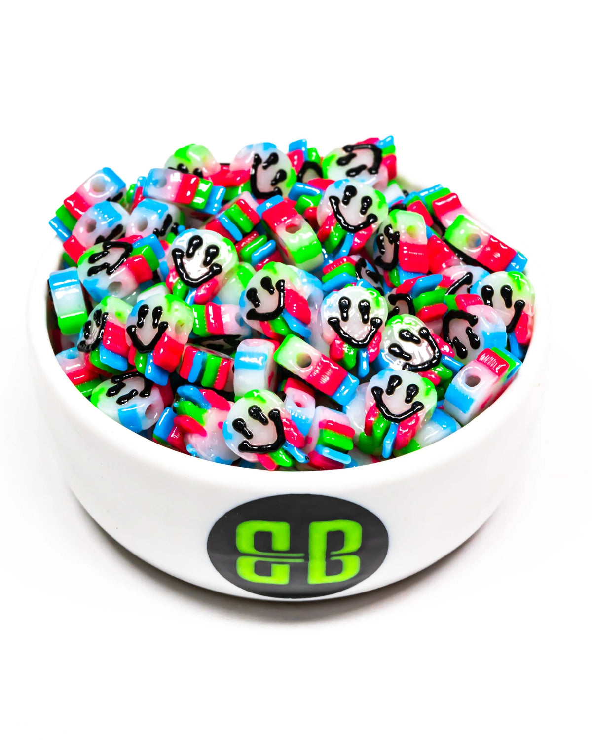 Mini Trippy Smiley Beads