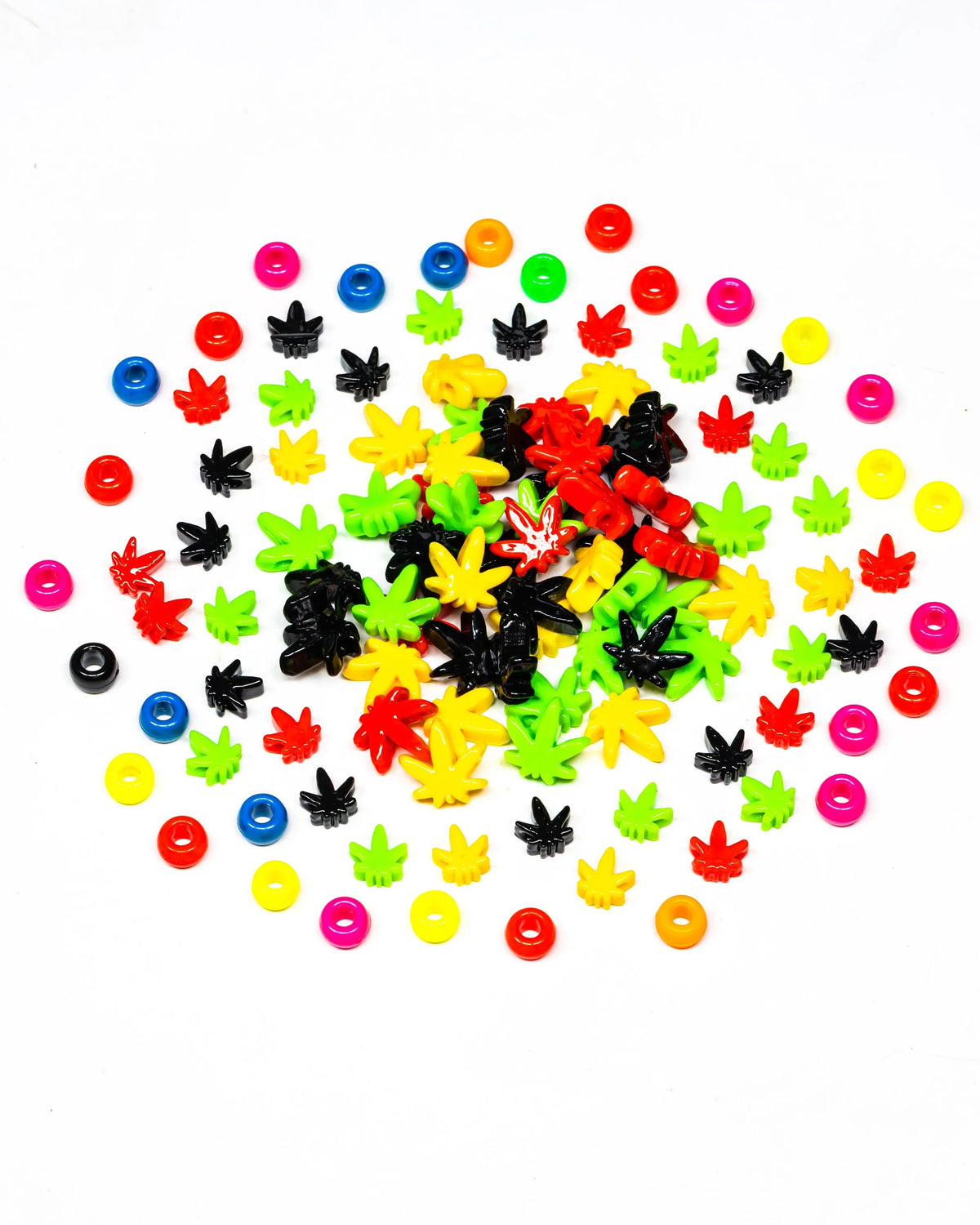 Mini Weed Leaf Beads