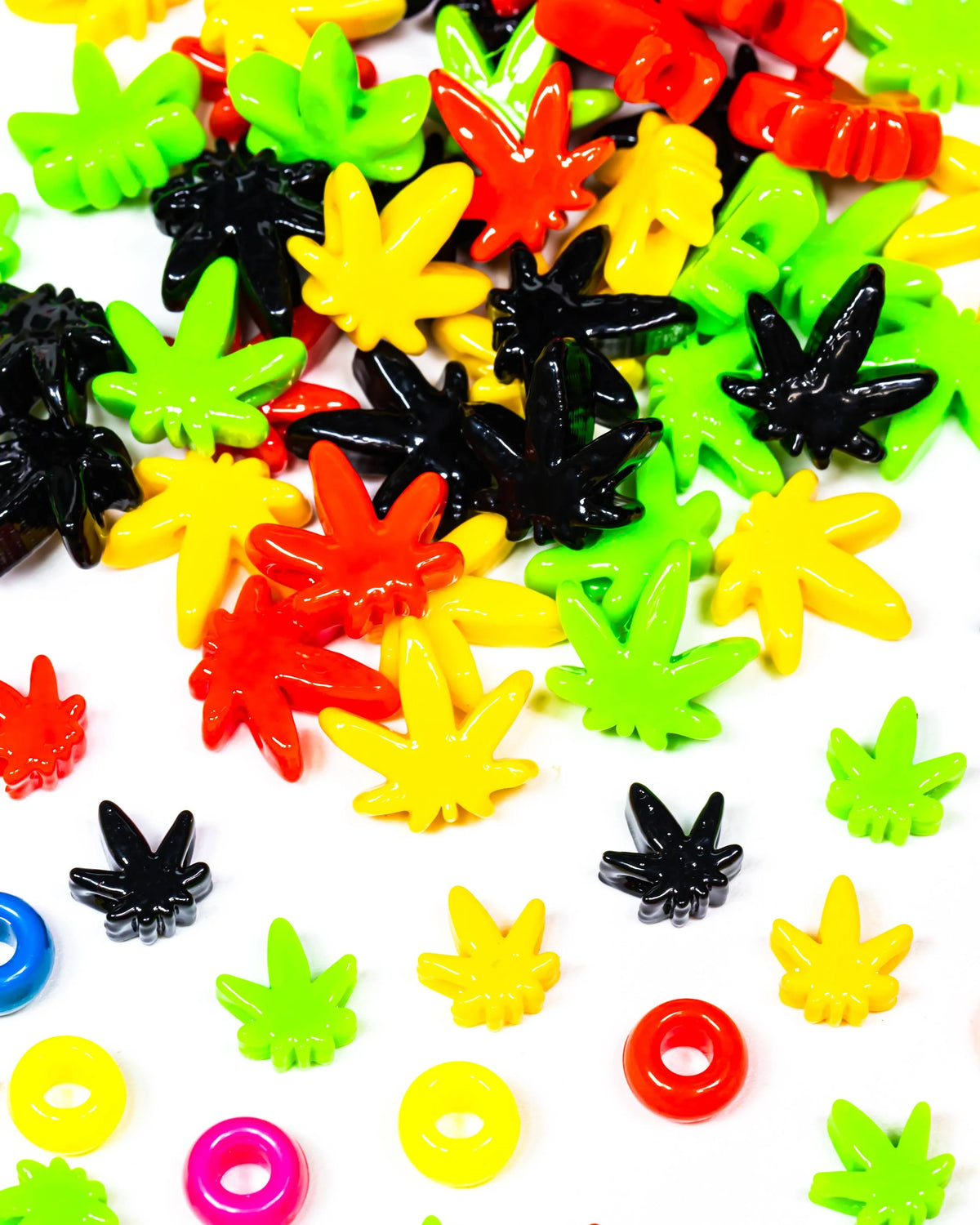 Mini Weed Leaf Beads
