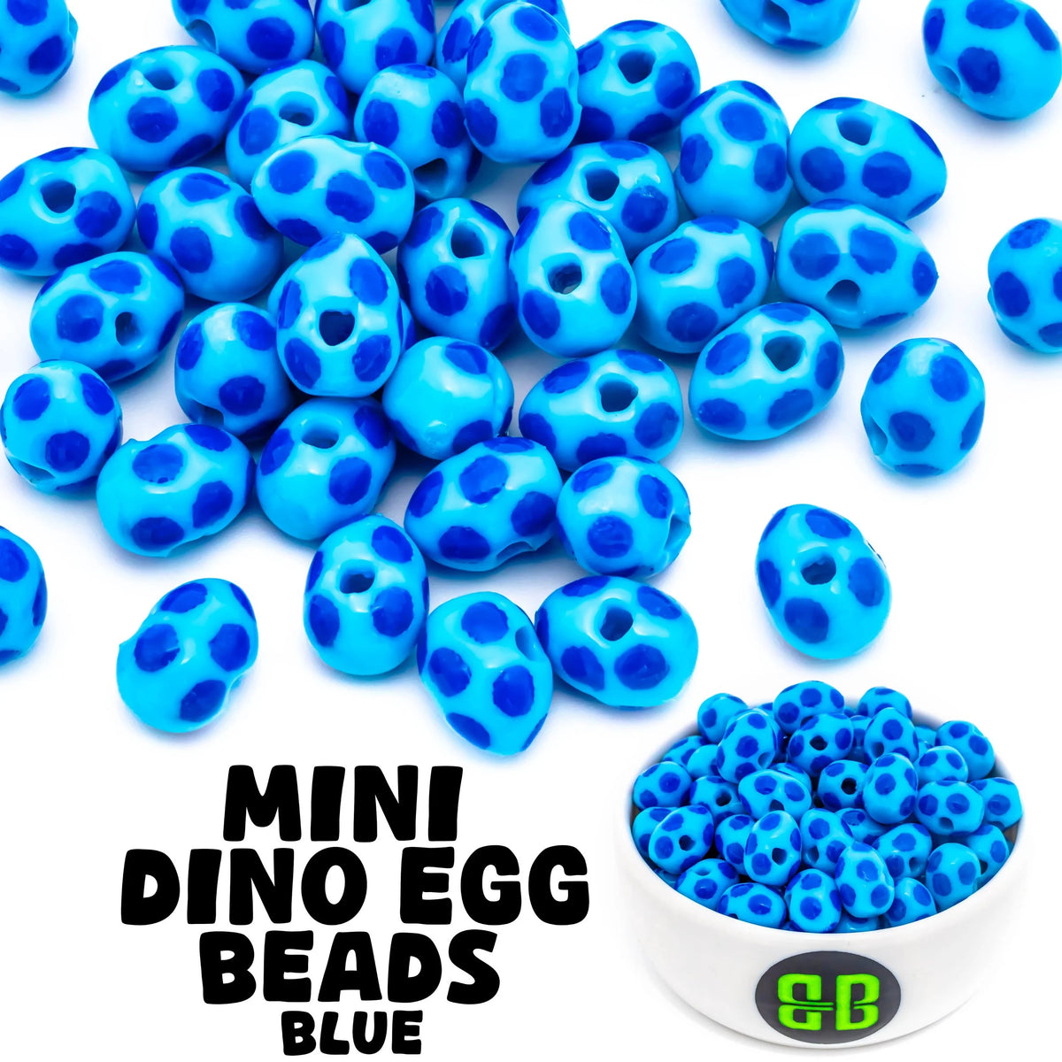 Mini Dino Egg Beads