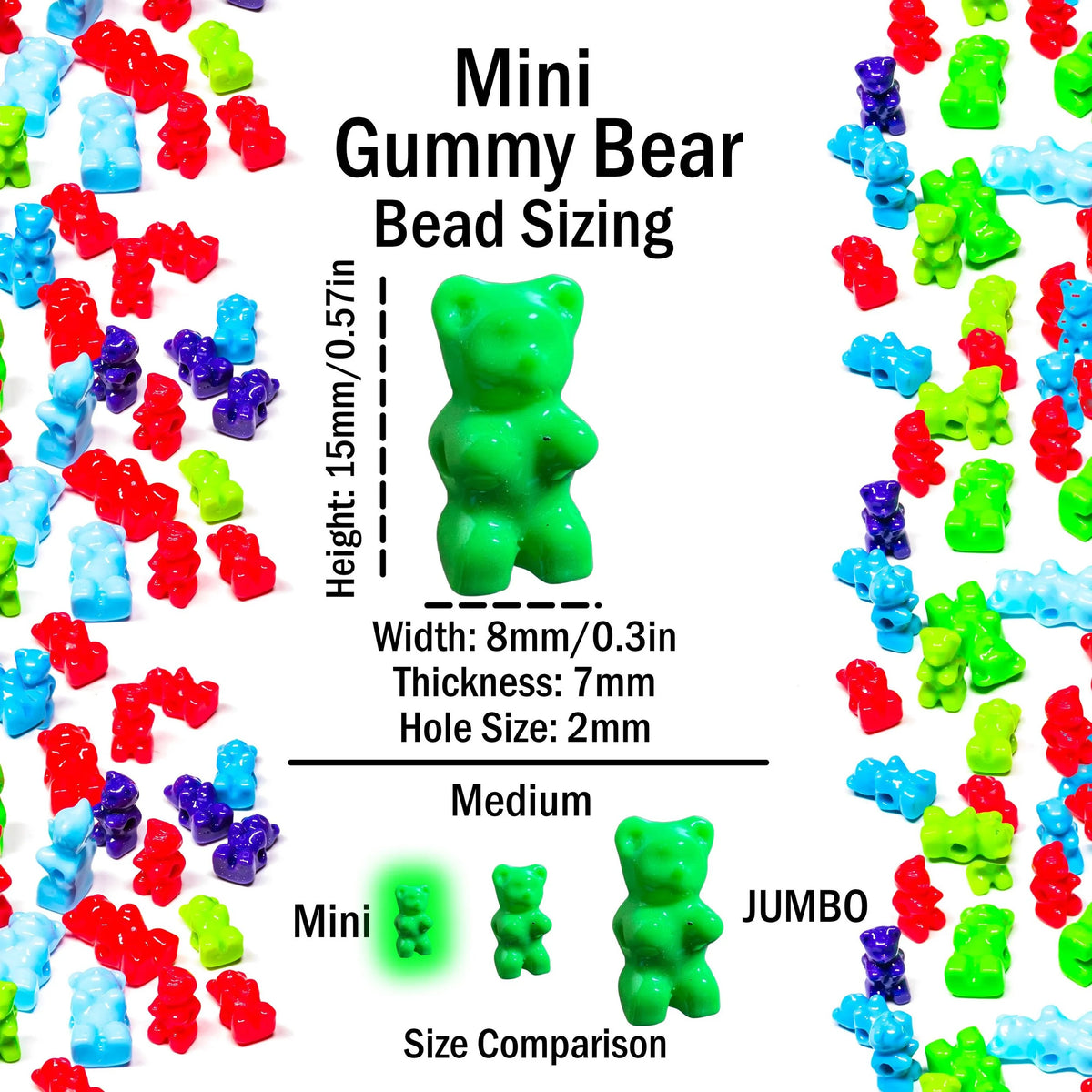 Mini Gummy Bear Beads