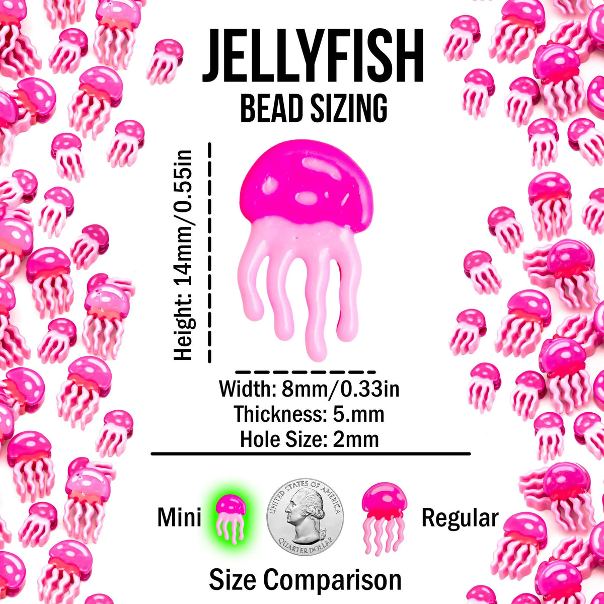 Mini Jellyfish Beads
