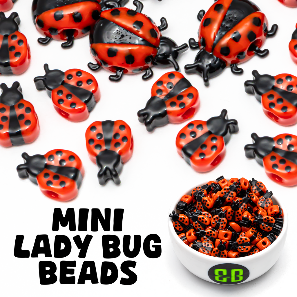 Mini Ladybug Beads