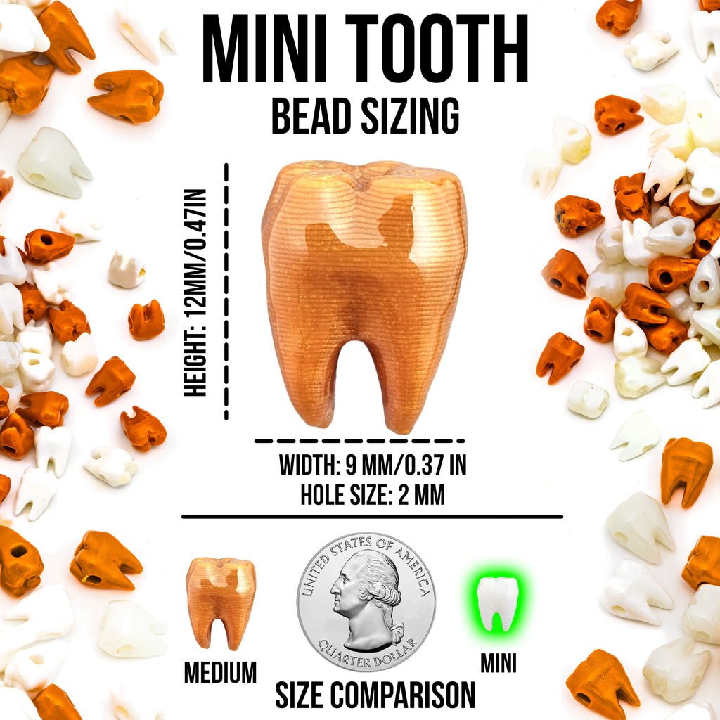 Mini Tooth Beads