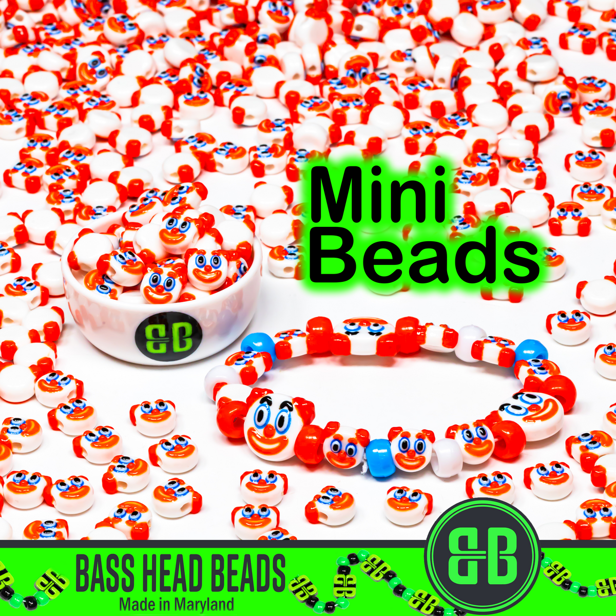 Mini Clown Beads