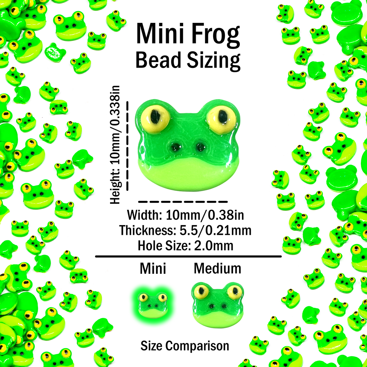 Mini Frog Beads