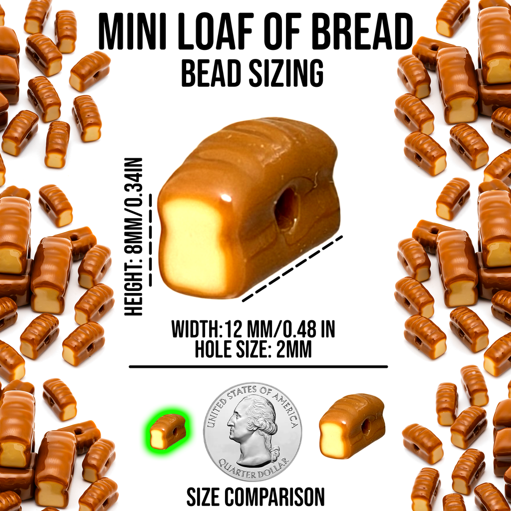 Mini Loaf of Bread Beads