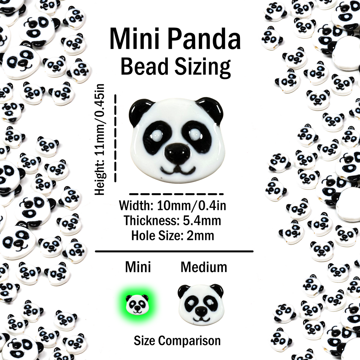Mini Panda Beads