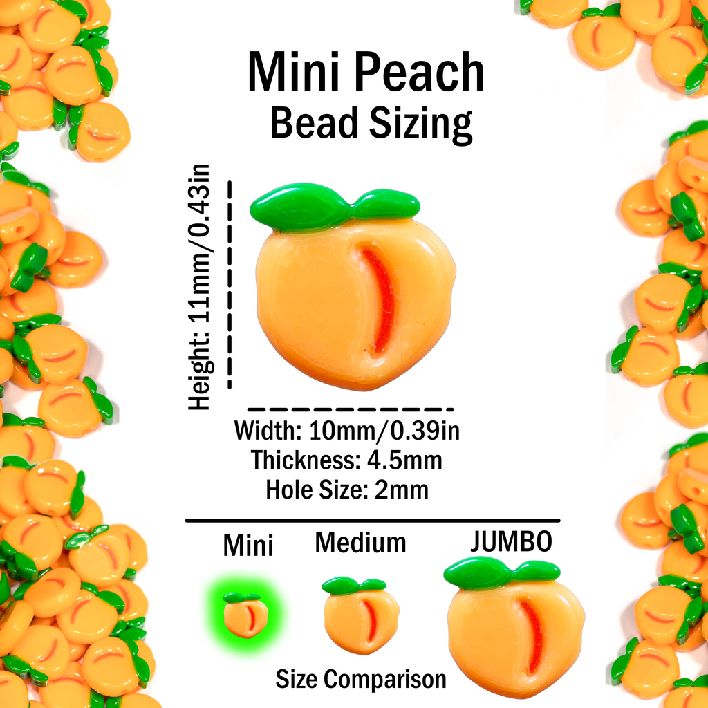 Mini Peach Beads
