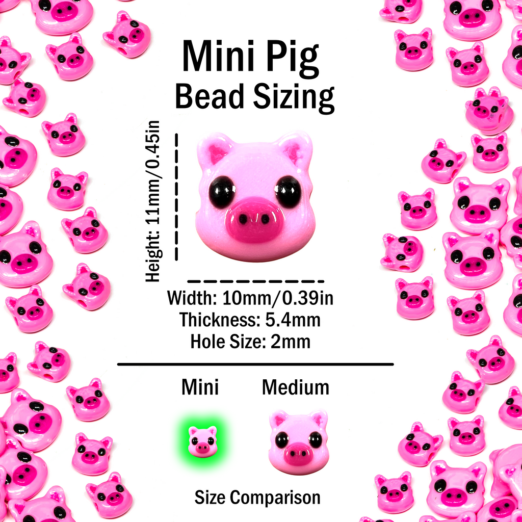 Mini Pig Beads
