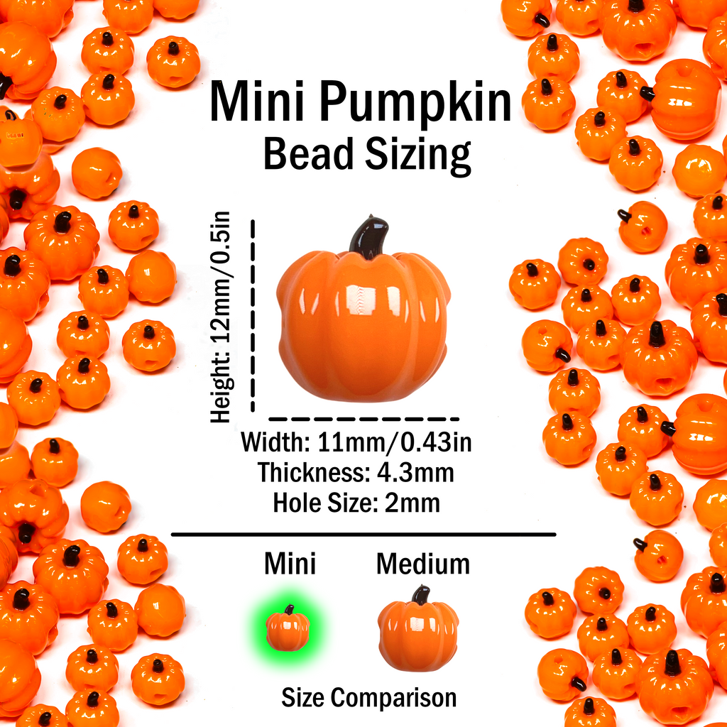 Mini Pumpkin Beads