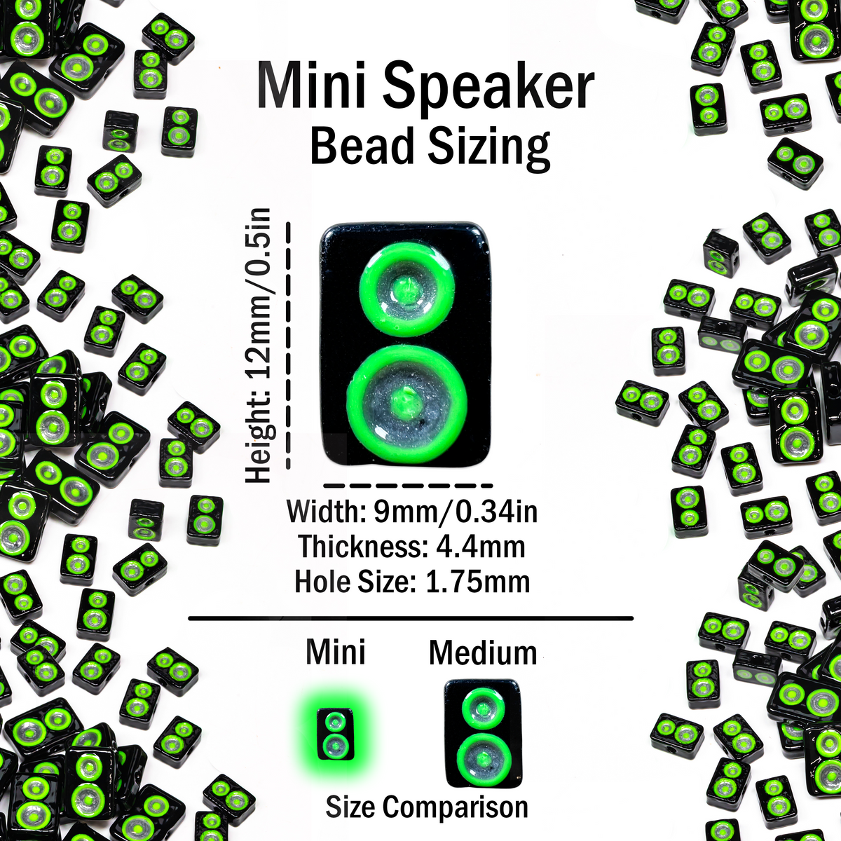 Mini Speaker Beads