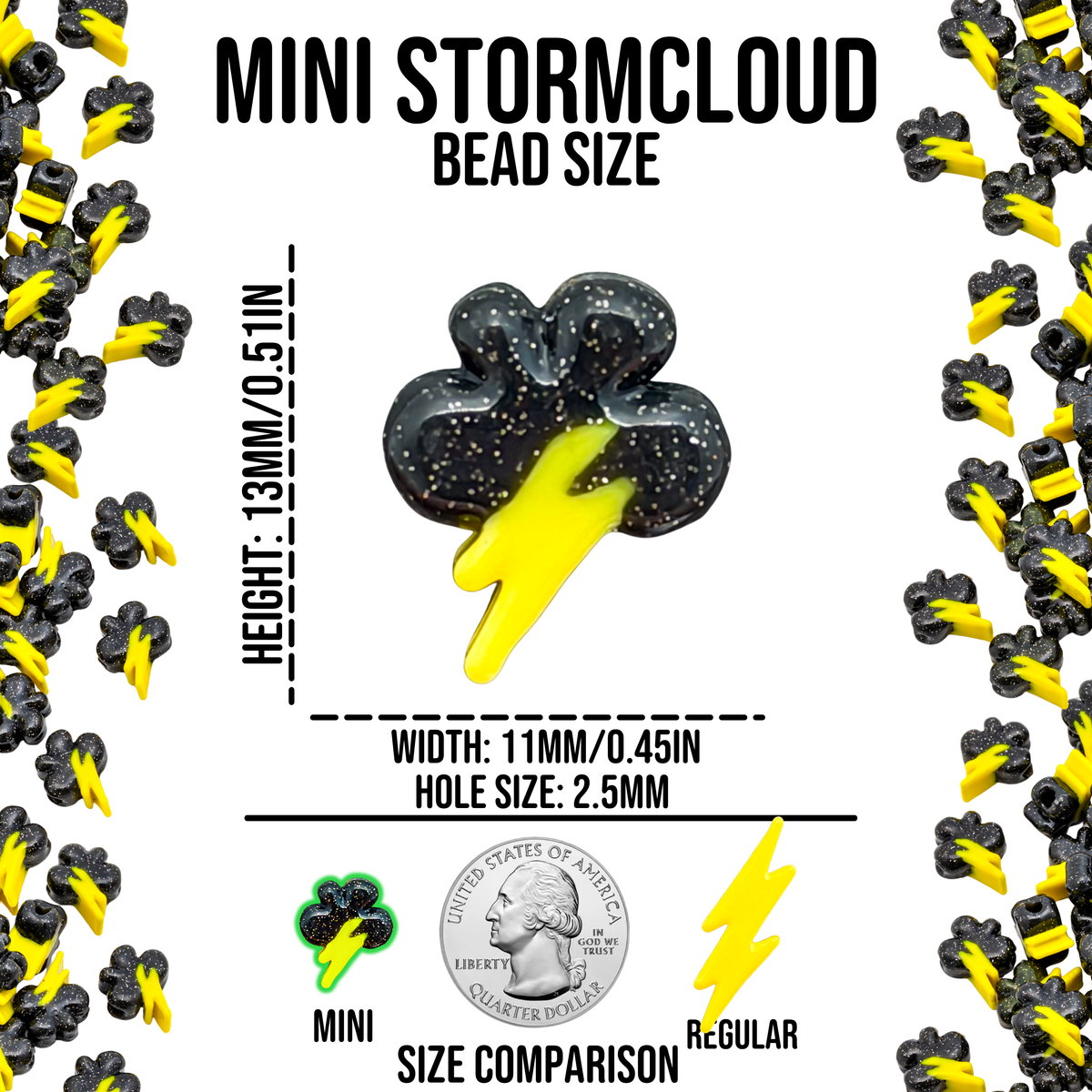 Mini Stormcloud Beads