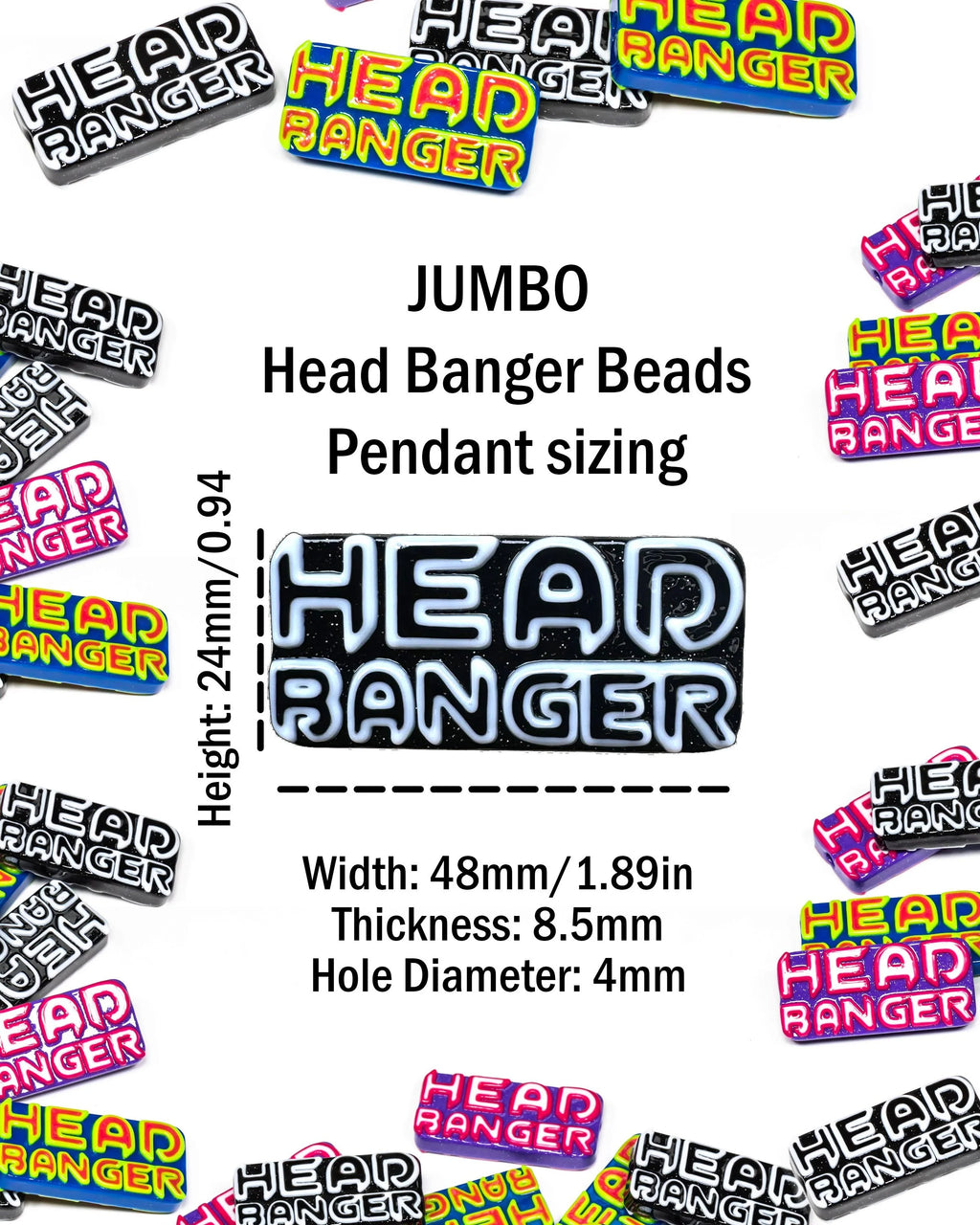 Jumbo Headbanger Beads