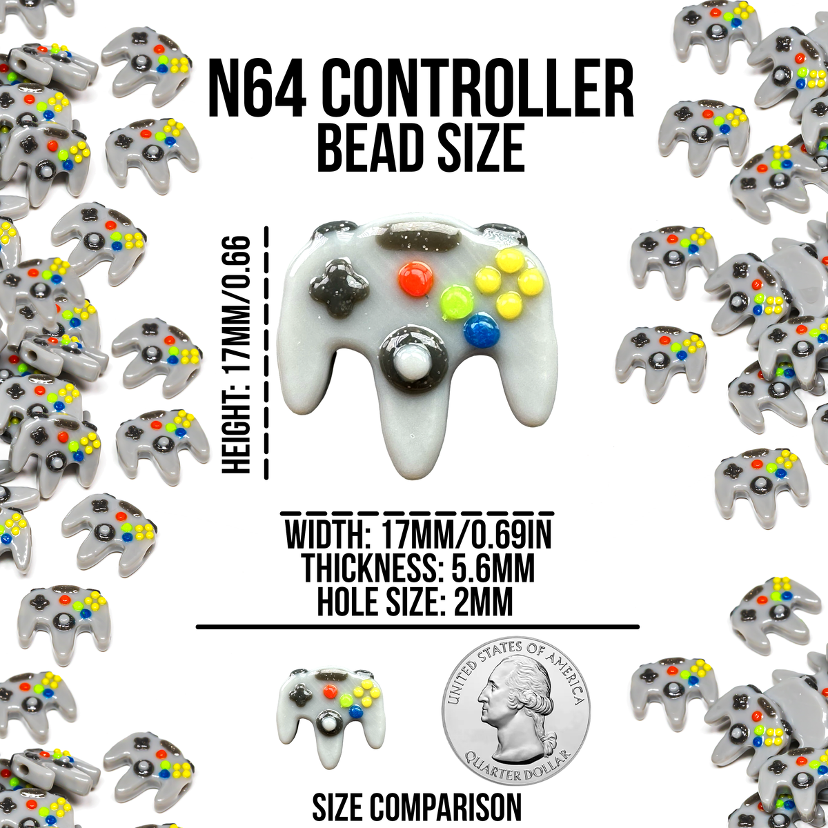 N64 Inspired Controller Beads