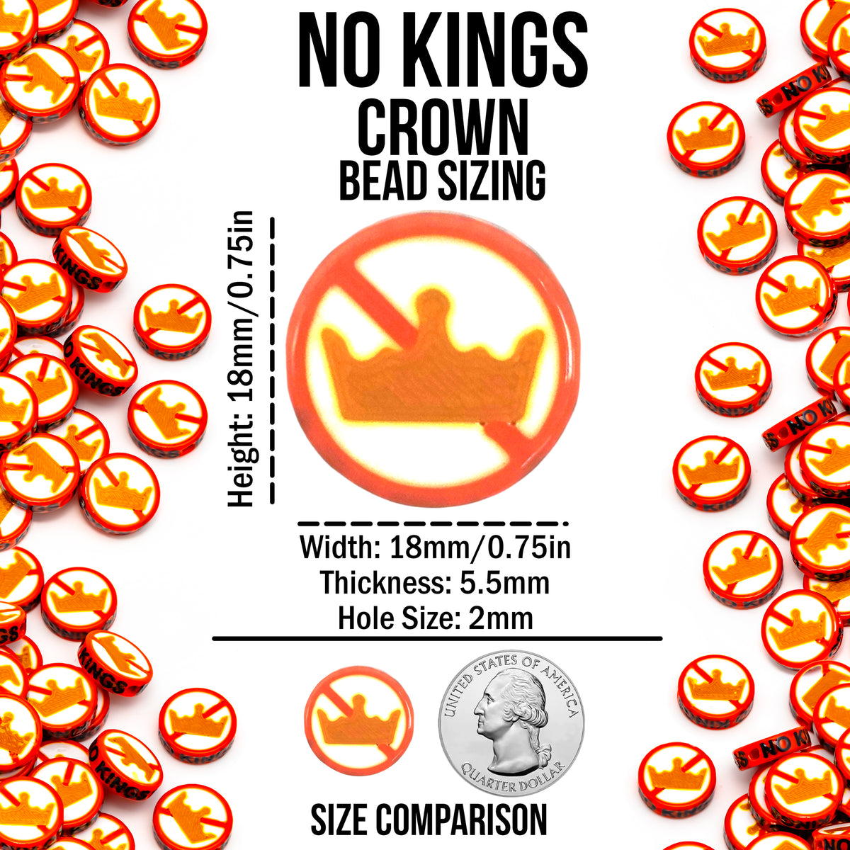 No Kings Charity Beads