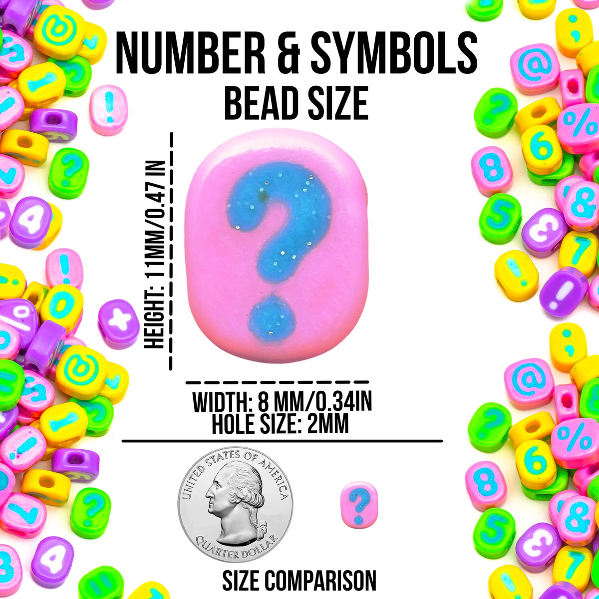Pastel Number + Symbol Bead Soup