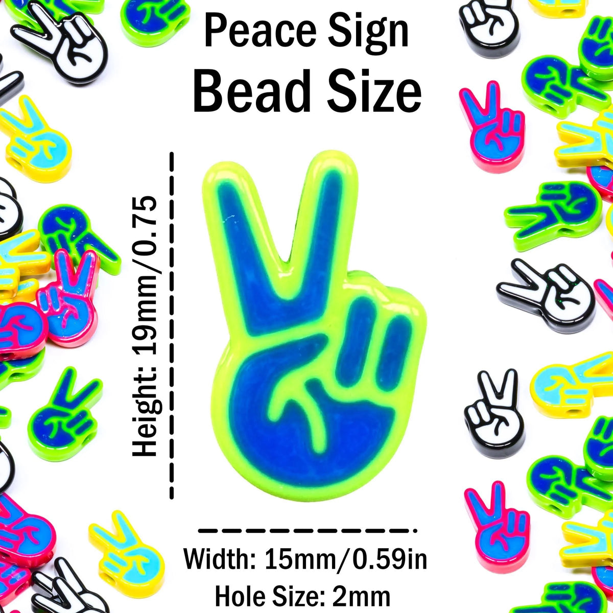 Peace Sign Beads