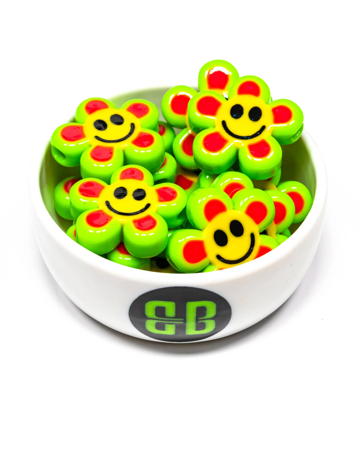 Jumbo Smiley Flower Beads
