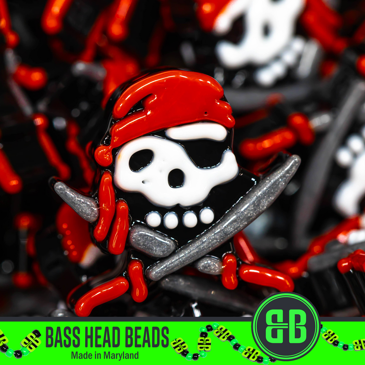 Pirate Skull Beads