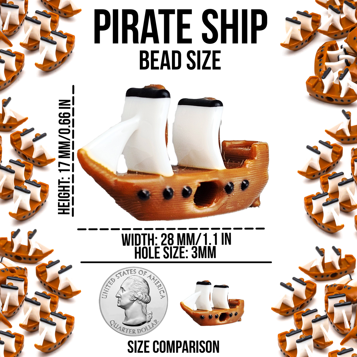 Pirate Ship Beads