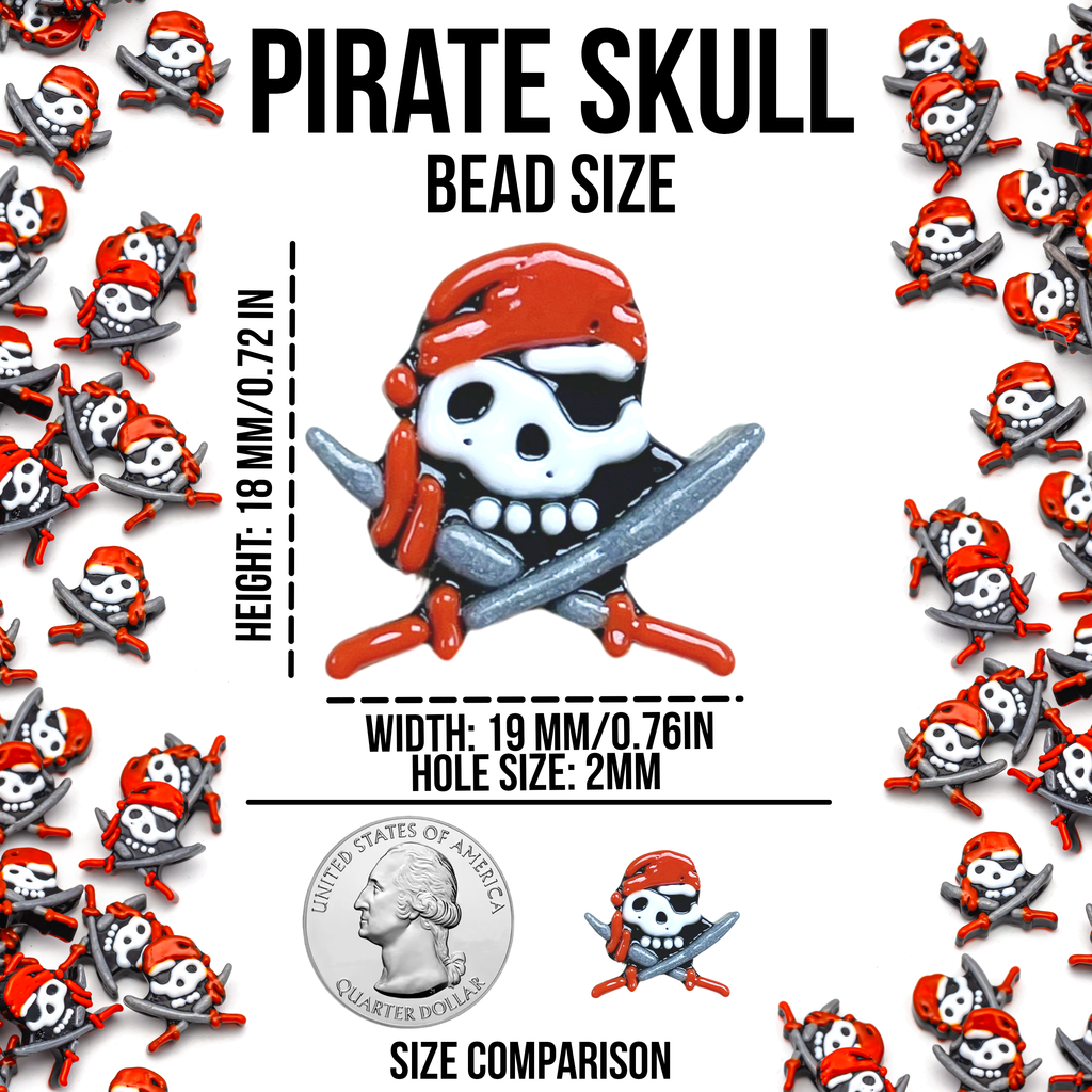 Pirate Skull Beads
