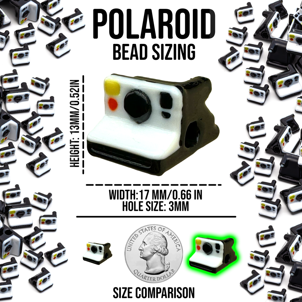 Polaroid Camera Inspired Beads