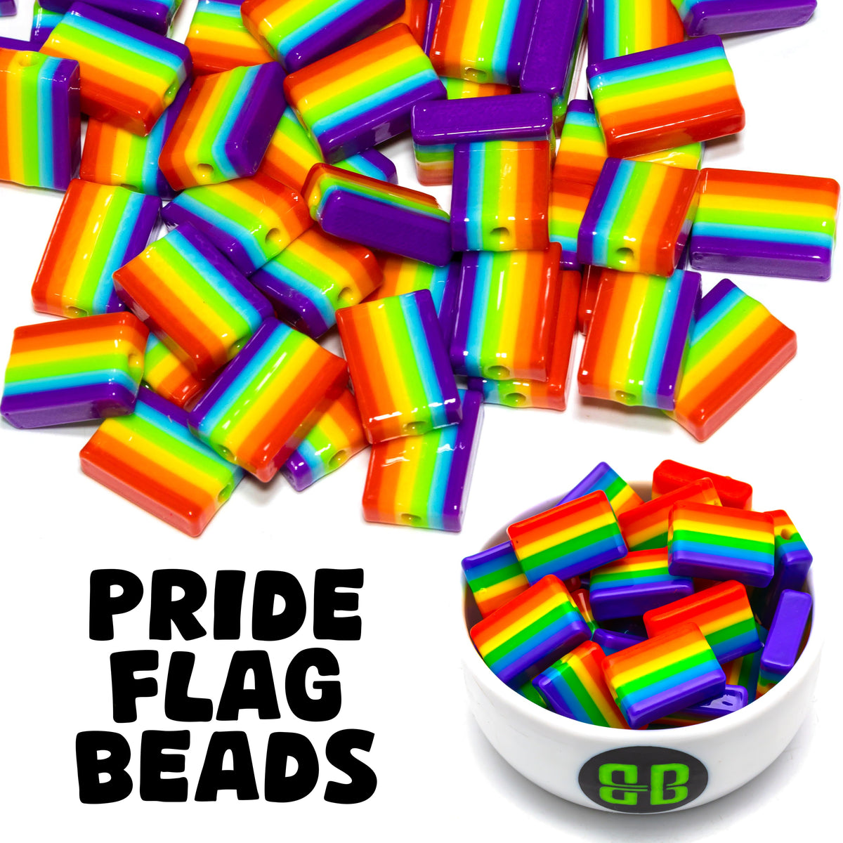 Pride Heart Beads