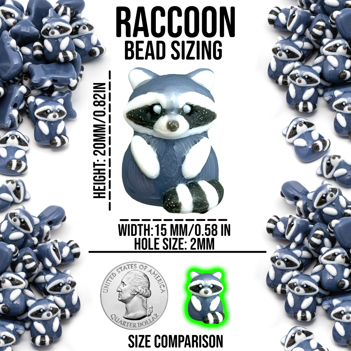 Raccoon Beads