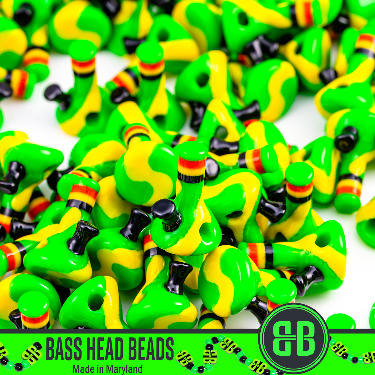 Rasta Bong Beads