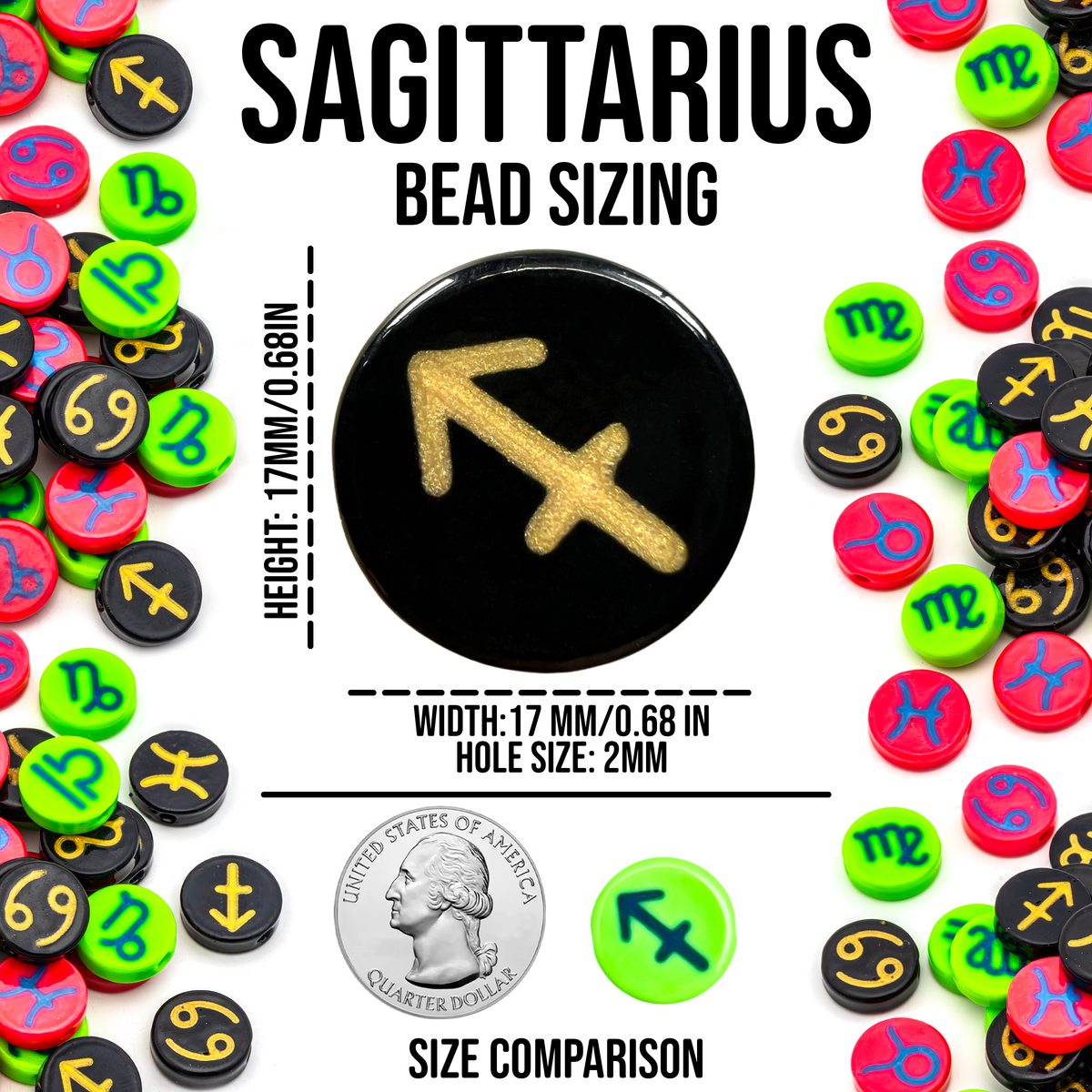 Sagittarius Beads