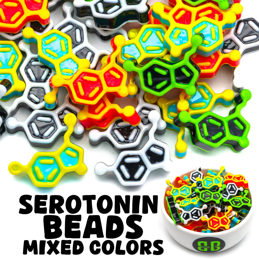 Serotonin Molecule Beads