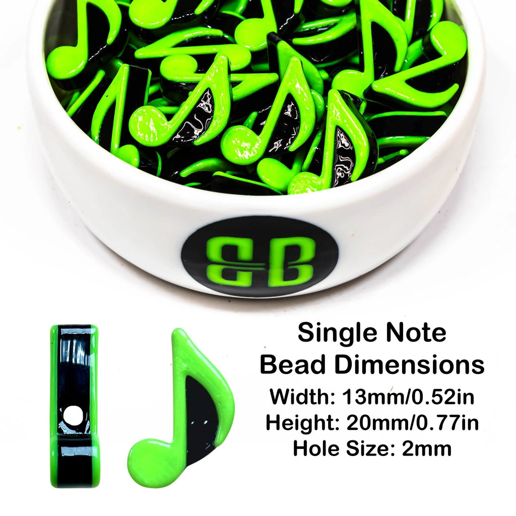 Single Music Note Beads