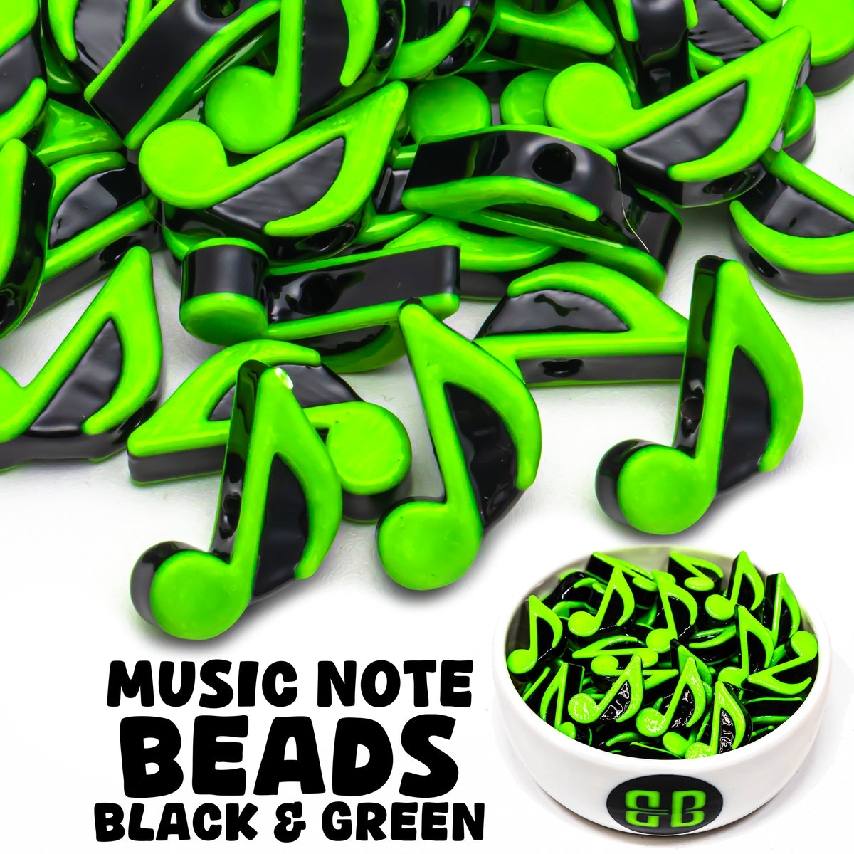 Single Music Note Beads