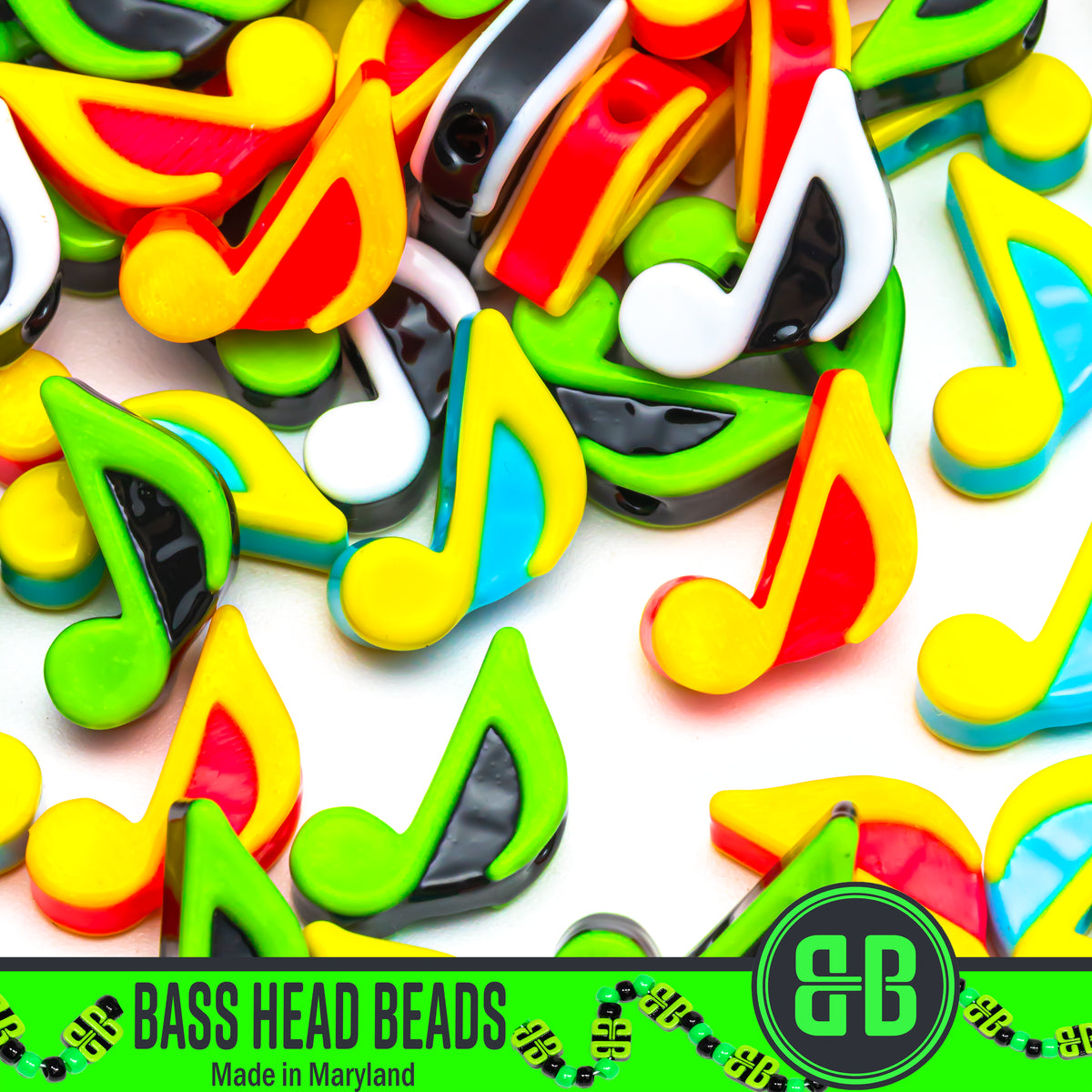 Single Music Note Beads