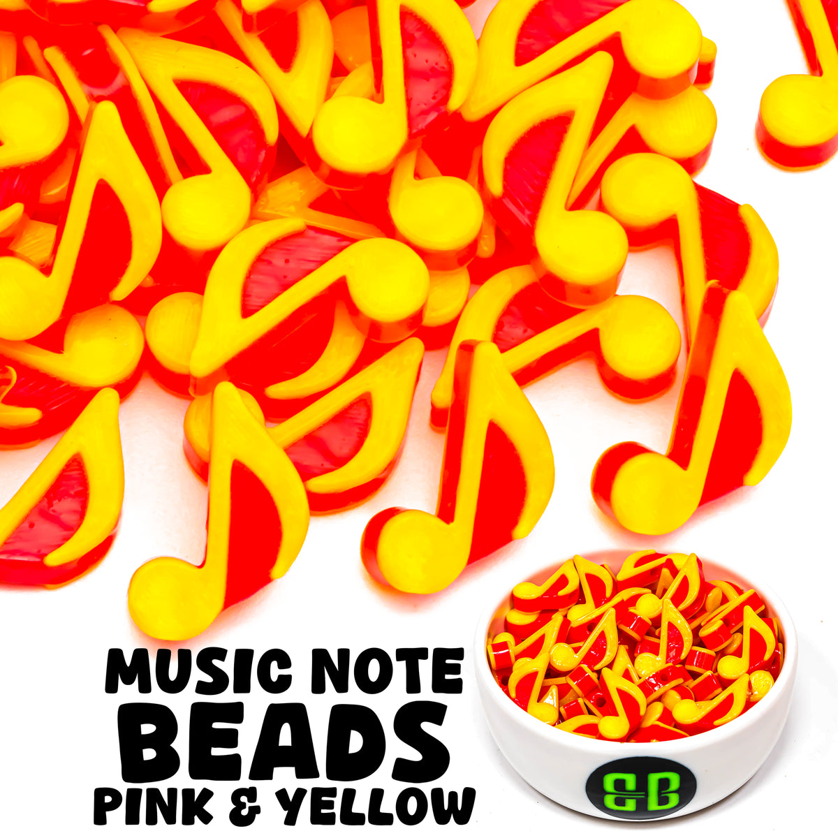 Single Music Note Beads