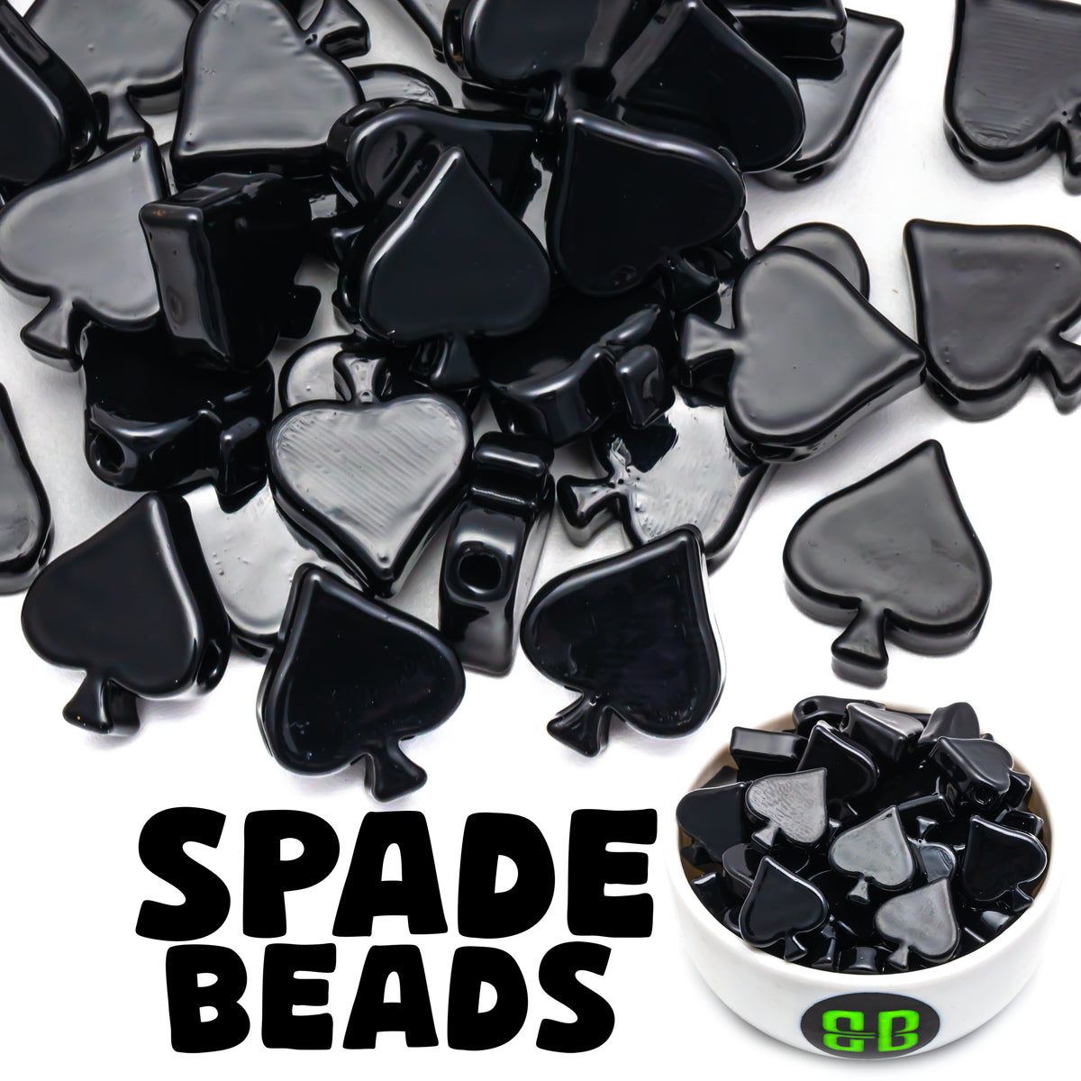 Playing Card Suit Beads