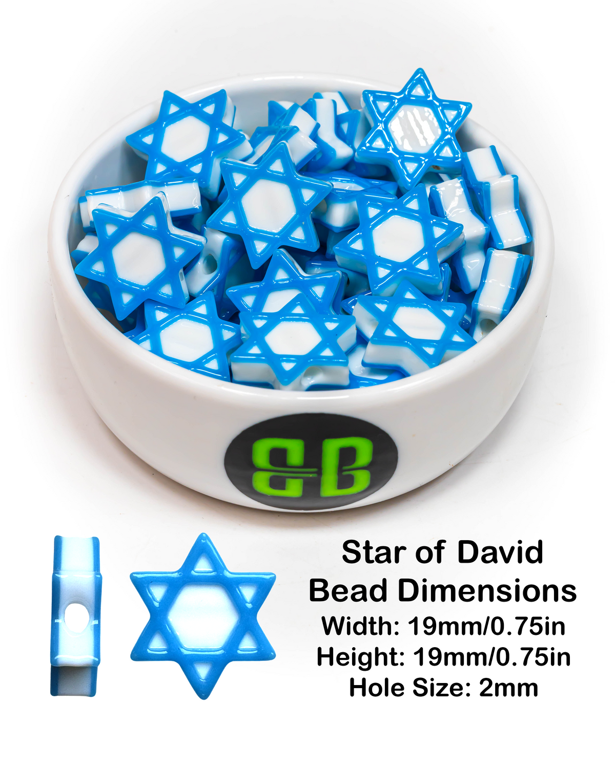 Star of David Beads